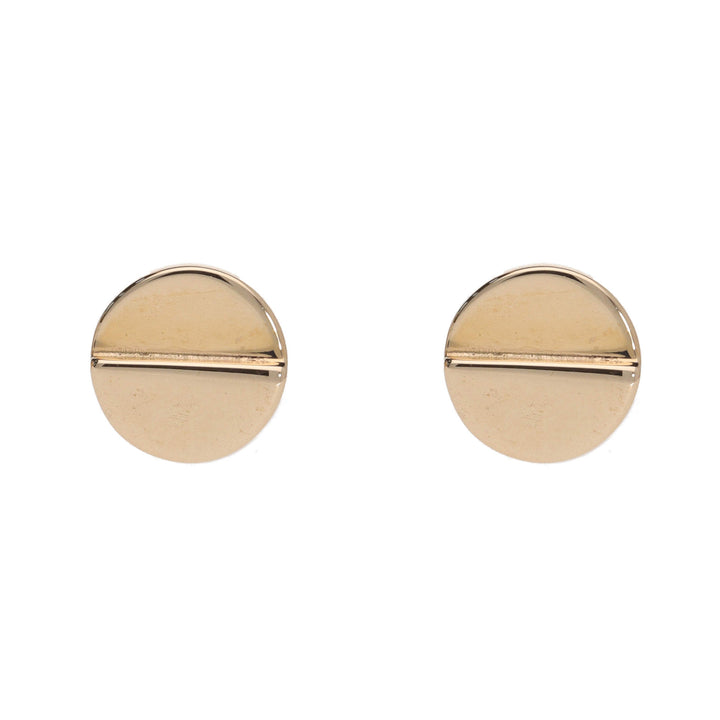 Screw Head 9ct Yellow Gold Stud Earrings - Michael Jones Jeweller