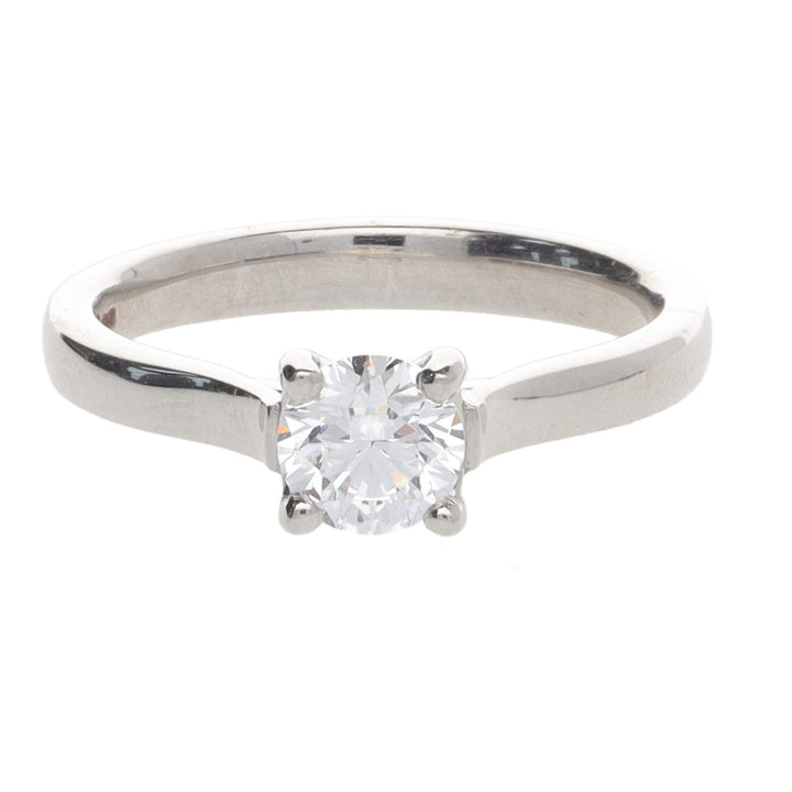 Pre-Owned Diamond 0.61ct Platinum Solitaire Ring - Michael Jones Jeweller