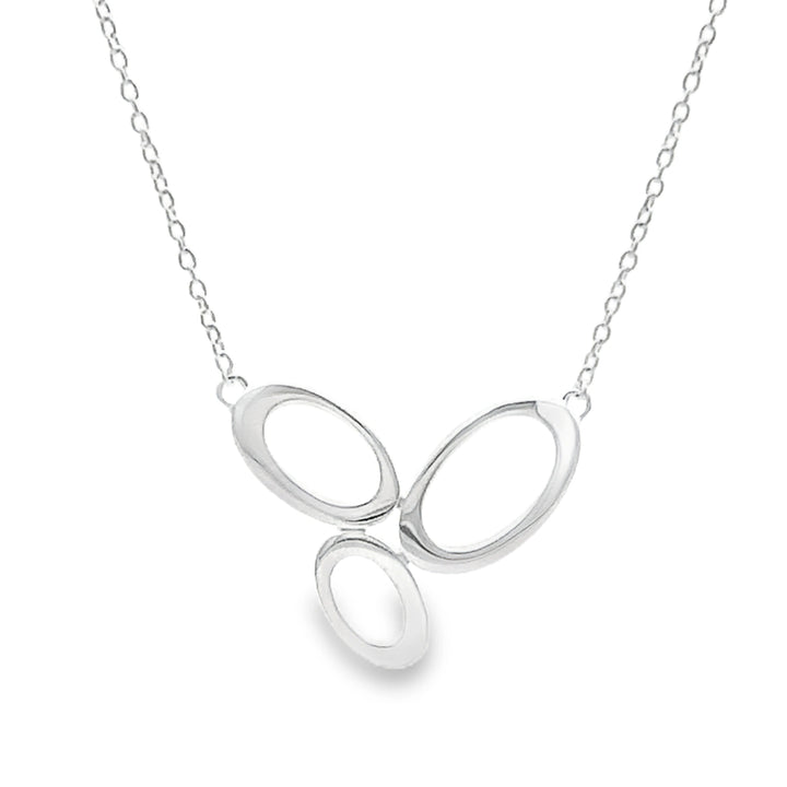 Silver Open Oval Chain Necklace