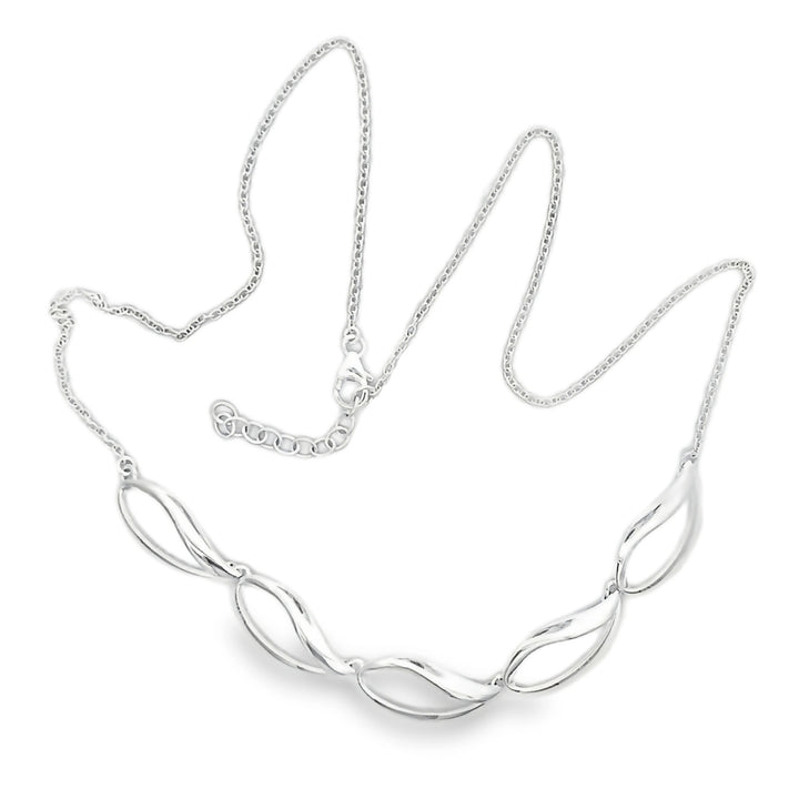 Silver Open Link Silver Chain Necklace