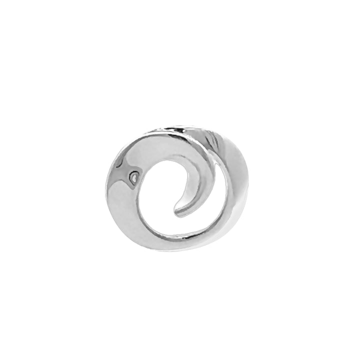 Silver Open Rolling Surf Pendant - Michael Jones Jeweller