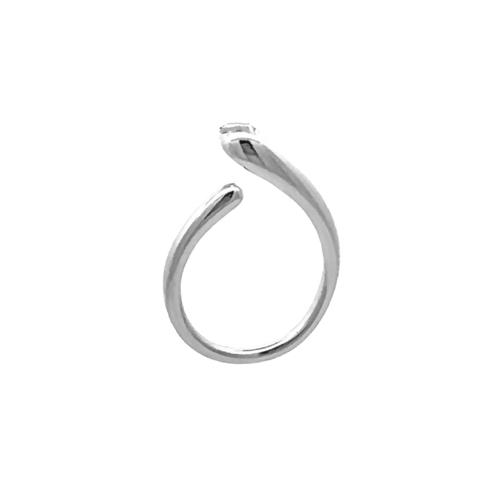 Silver Open Teardrop Pendant - Michael Jones Jeweller