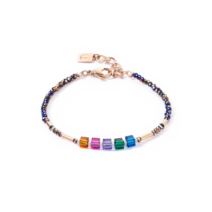 Coeur de Lion Cube Story Minimalistic Bracelet Multicolour-Autumn - Michael Jones Jeweller