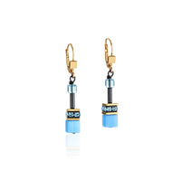 Coeur de Lion GeoCUBE® Multicolour Earrings Rainbow-Gold - Michael Jones Jeweller