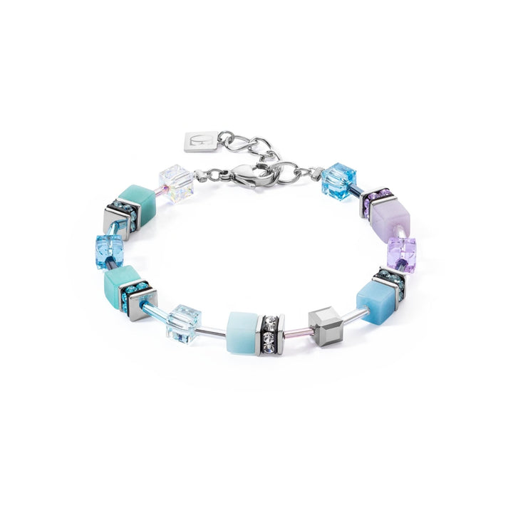 Coeur de Lion GeoCUBE® Iconic Bracelet Aqua-Lilac - Michael Jones Jeweller