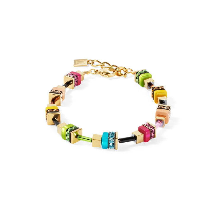 Coeur de Lion Boho Sunset Cube Bracelet Rainbow - Michael Jones Jeweller