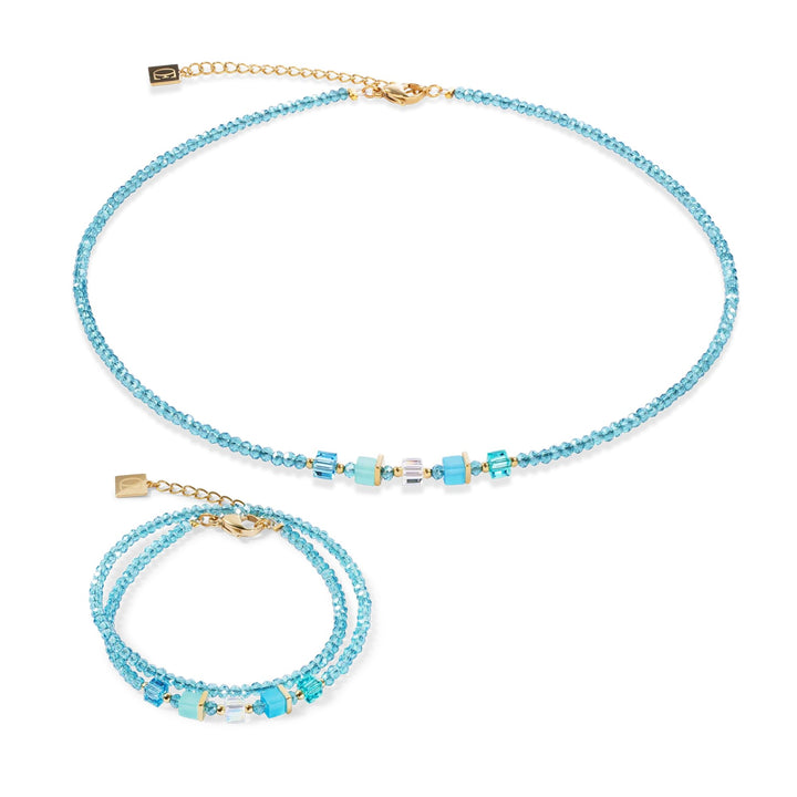 Coeur de Lion Joyful Colours Update Bracelet Gold-Turquoise - Michael Jones Jeweller