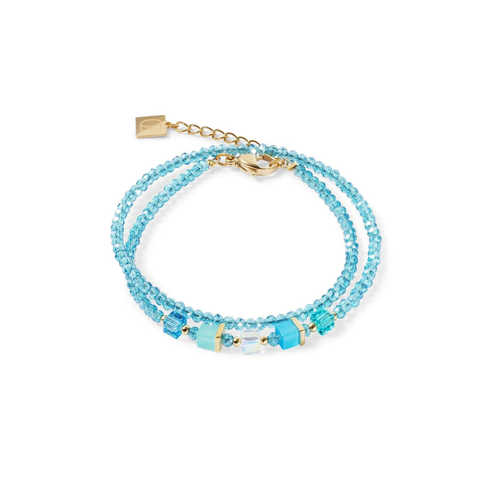 Coeur de Lion Joyful Colours Update Bracelet Gold-Turquoise - Michael Jones Jeweller