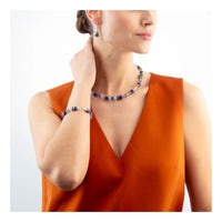 Coeur de Lion GeoCUBE® Iconic Precious Necklace Blue - Michael Jones Jeweller