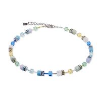 Coeur de Lion GeoCUBE® Iconic Precious Necklace Aqua-Green - Michael Jones Jeweller