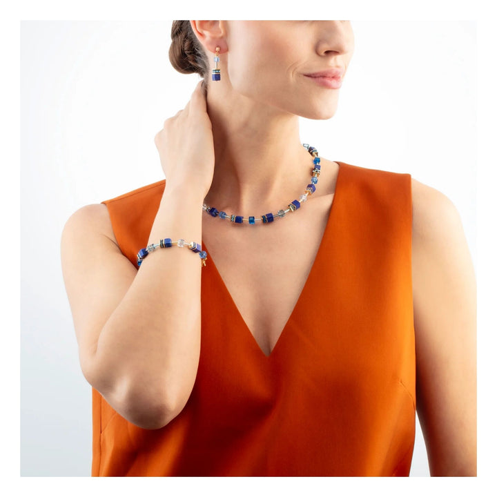 Coeur de Lion GeoCUBE® Iconic Precious Bracelet Blue - Michael Jones Jeweller