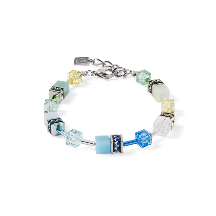 Coeur de Lion GeoCUBE® Iconic Precious Bracelet Aqua-Green - Michael Jones Jeweller