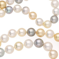 South Sea and Tahitian 12mm 32 Inch Pearl Necklace