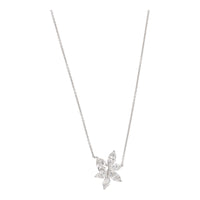 Diamond 1.18ct Starburst 18ct White Gold Necklace - Michael Jones Jeweller