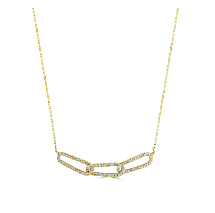 Diamond Link 18ct Yellow Gold Necklace