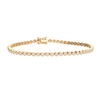 Diamond 1.07ct 18ct Yellow Gold Line Bracelet