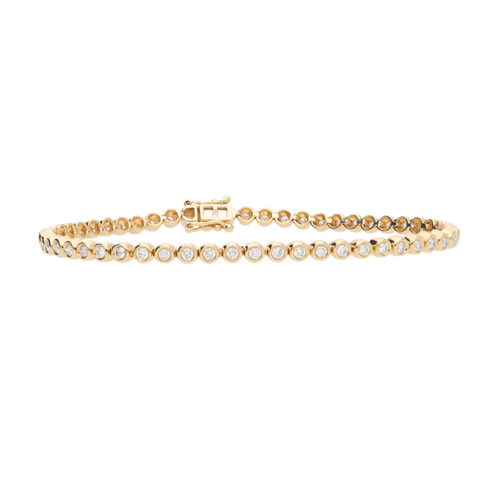 Diamond 1.07ct 18ct Yellow Gold Line Bracelet