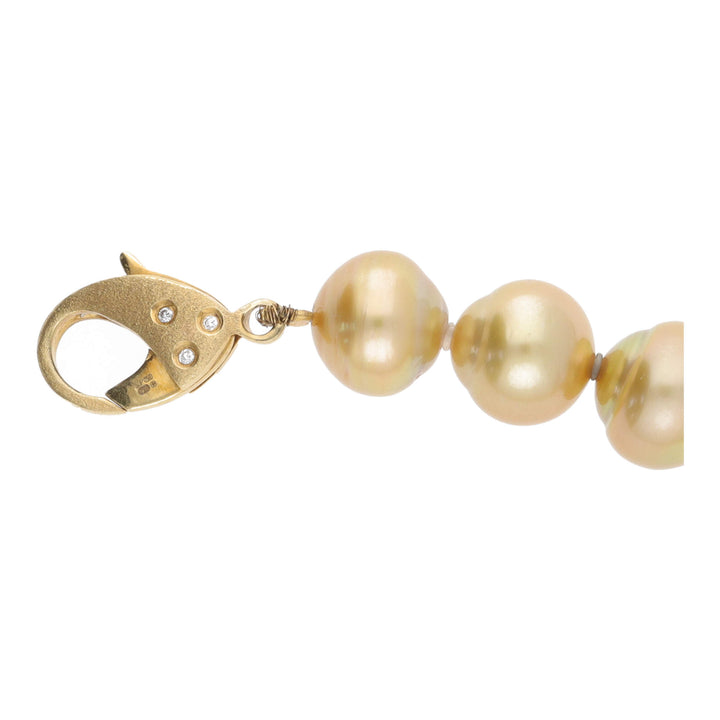 Golden South Sea Graduated 11-14mm 16 Inch Pearl Necklace