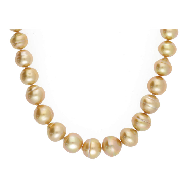 Golden South Sea Graduated 11-14mm 16 Inch Pearl Necklace