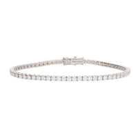 Diamond 4.10ct 18ct White Gold Line Bracelet