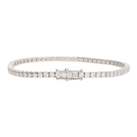 Diamond 4.10ct 18ct White Gold Line Bracelet