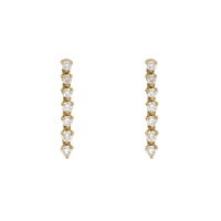 Diamond 0.75ct 18ct Yellow Gold Drop Earrings