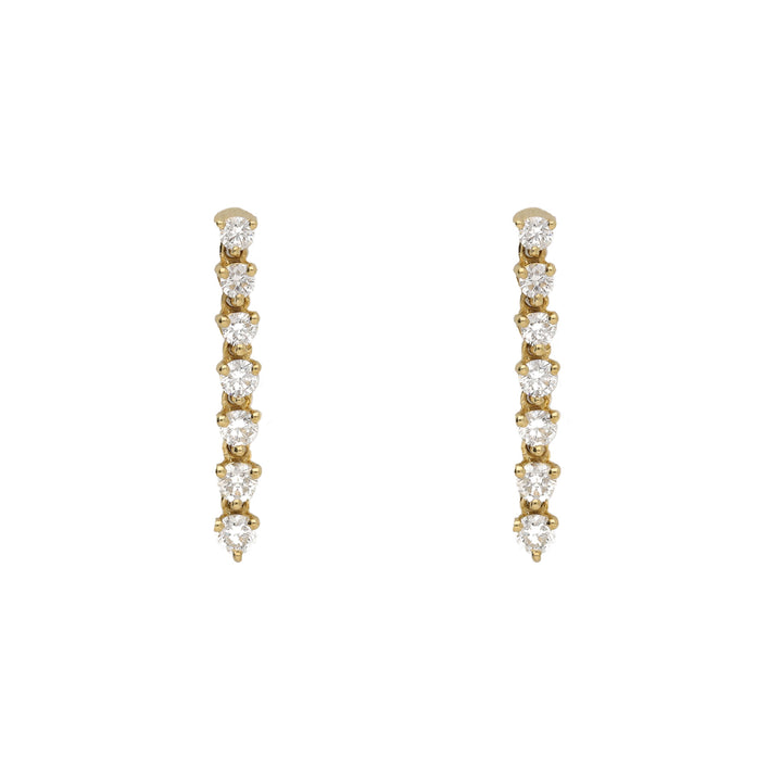 Diamond 0.75ct 18ct Yellow Gold Drop Earrings - Michael Jones Jeweller