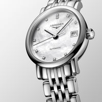 Longines ELEGANT COLLECTION 25mm Automatic Diamond Set Watch L43094876 - Michael Jones Jeweller