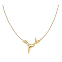 Shaun Leane Yellow Gold Vermeil Rose Thorn Branch Pendant - Michael Jones Jeweller