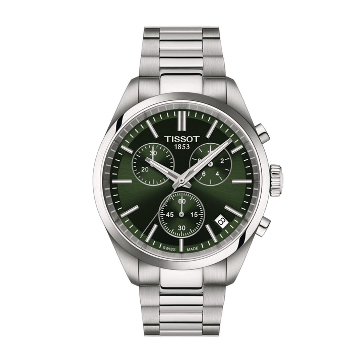 Tissot PR100 Chronograph Green Quartz Watch T1504171109100