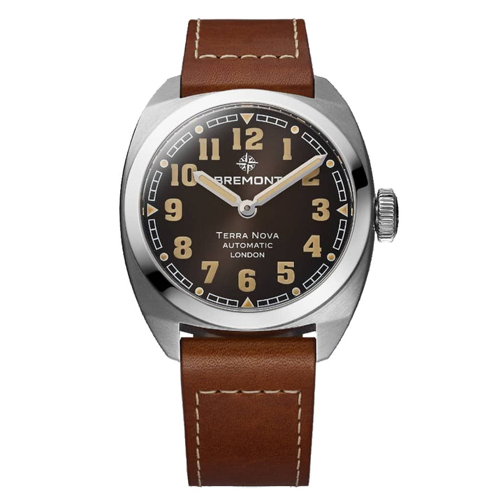 Bremont Terra Nova 38mm Watch TN38-ND-SS-BK-L-S