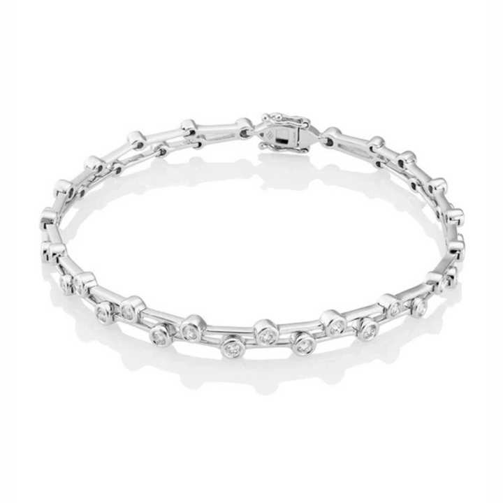 Diamond Set 0.91ct Bracelet 18ct White Gold