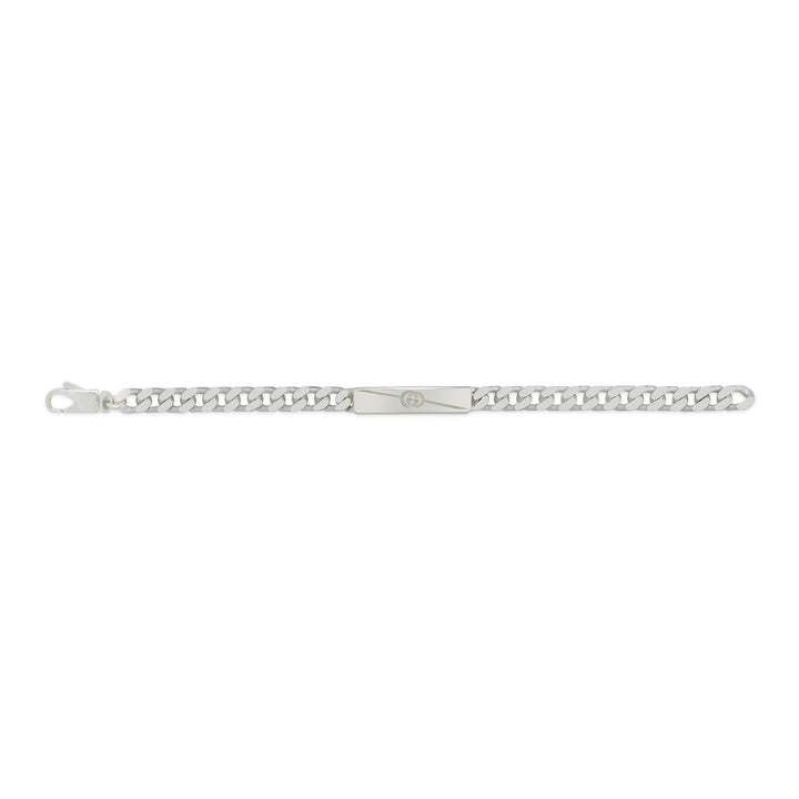 Gucci Signature Silver Curb Link Bracelet 19cm - Michael Jones Jeweller