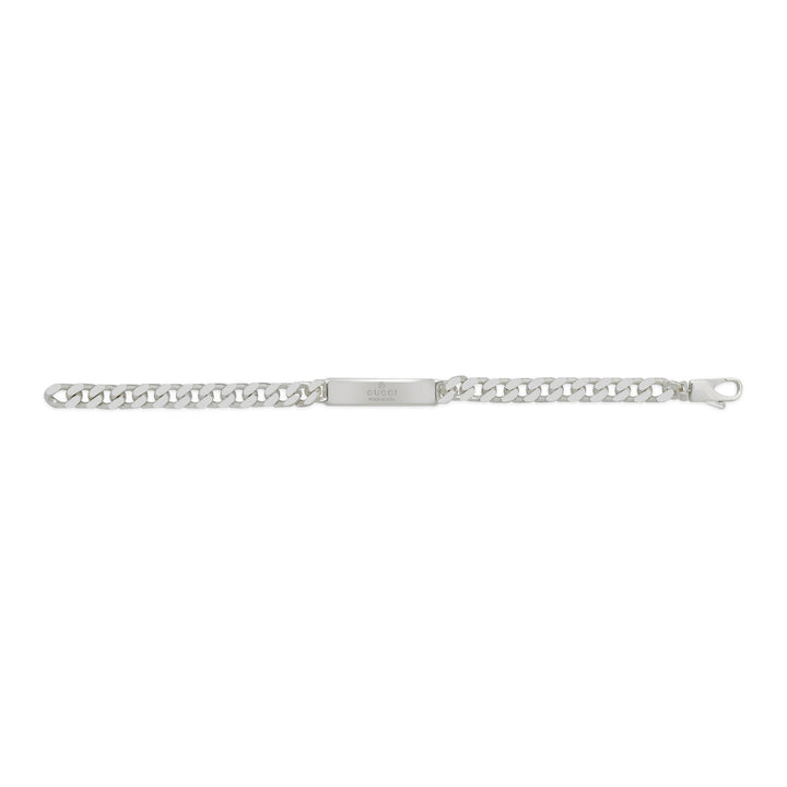 Gucci Signature Silver Curb Link Bracelet 19cm - Michael Jones Jeweller