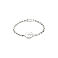 Gucci Trademark Silver Hexagonal Bracelet 17cm