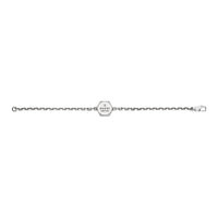 Gucci Trademark Silver Hexagonal Bracelet 17cm