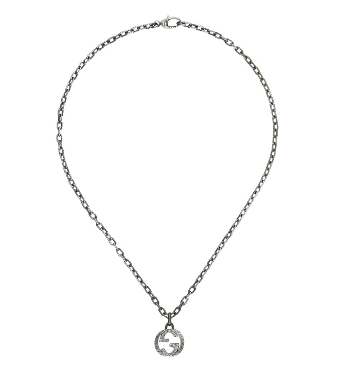 Gucci Interlocking G Silver Necklace 45cm