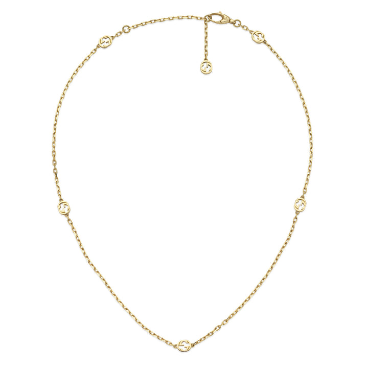 Gucci Interlocking G 18ct Yellow Gold Necklace 42cm