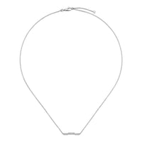 Gucci Link to Love Diamond 18ct White Gold Necklace 45cm - Michael Jones Jeweller