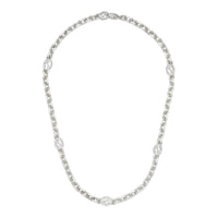 Gucci Interlocking Silver Necklace 50cm