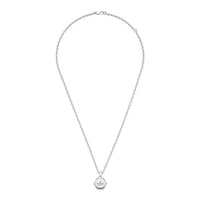 Gucci Trademark Silver Hexagonal Necklace 50-55cm