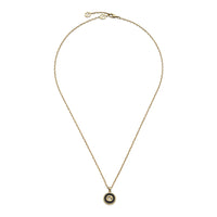 Gucci Interlocking G Onyx and Diamond 18ct Yellow Gold Necklace