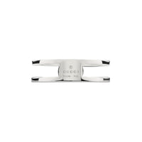 Gucci Interlocking Silver Ring Size S