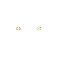 Gucci Interlocking G 18ct Yellow Gold Stud Earrings