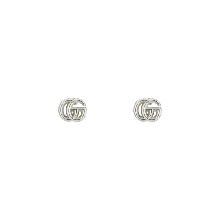 Gucci GG Marmont Silver Stud Earrings