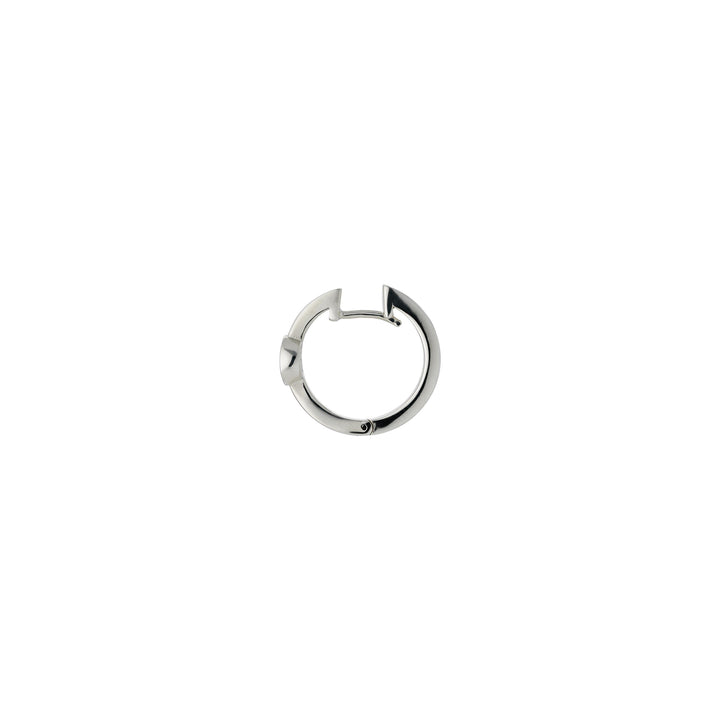 Gucci Interlocking Silver Hoop Earrings