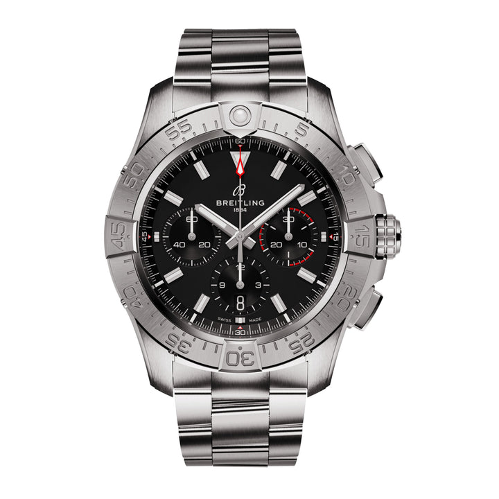 Breitling Avenger B01 Chronograph 44mm Automatic Watch AB0147101B1A1 - Michael Jones Jeweller