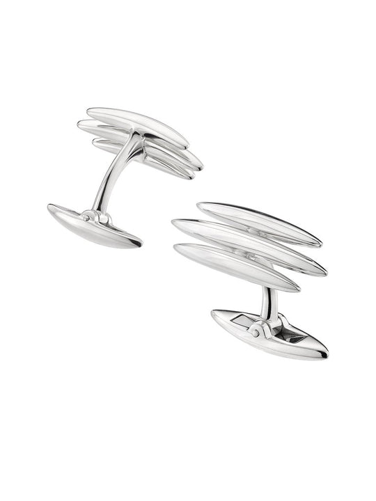 Shaun Leane Men's Silver Arc Triple Cufflinks AR013.SSNACOS - Michael Jones Jeweller