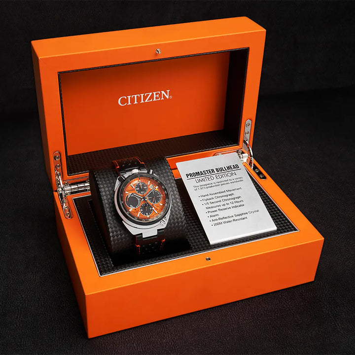 Citizen Eco-Drive Promaster Bullhead Limited Edition Racing Chronograph Watch AV0074-05X