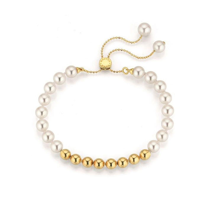 Yana Nesper Akoya Pearl 18ct Yellow Gold Bead Transformable Bracelet